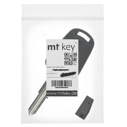 MT-KEY Auto Zünd Schlüssel Rohling DWO4R + ID60 80 Bit T16 Keramik Transponder Wegfahrsperre kompatibel mit Chevrolet Epica V250 Ab 06 Evanda V200 03-06 Daewoo Evanda 03-06