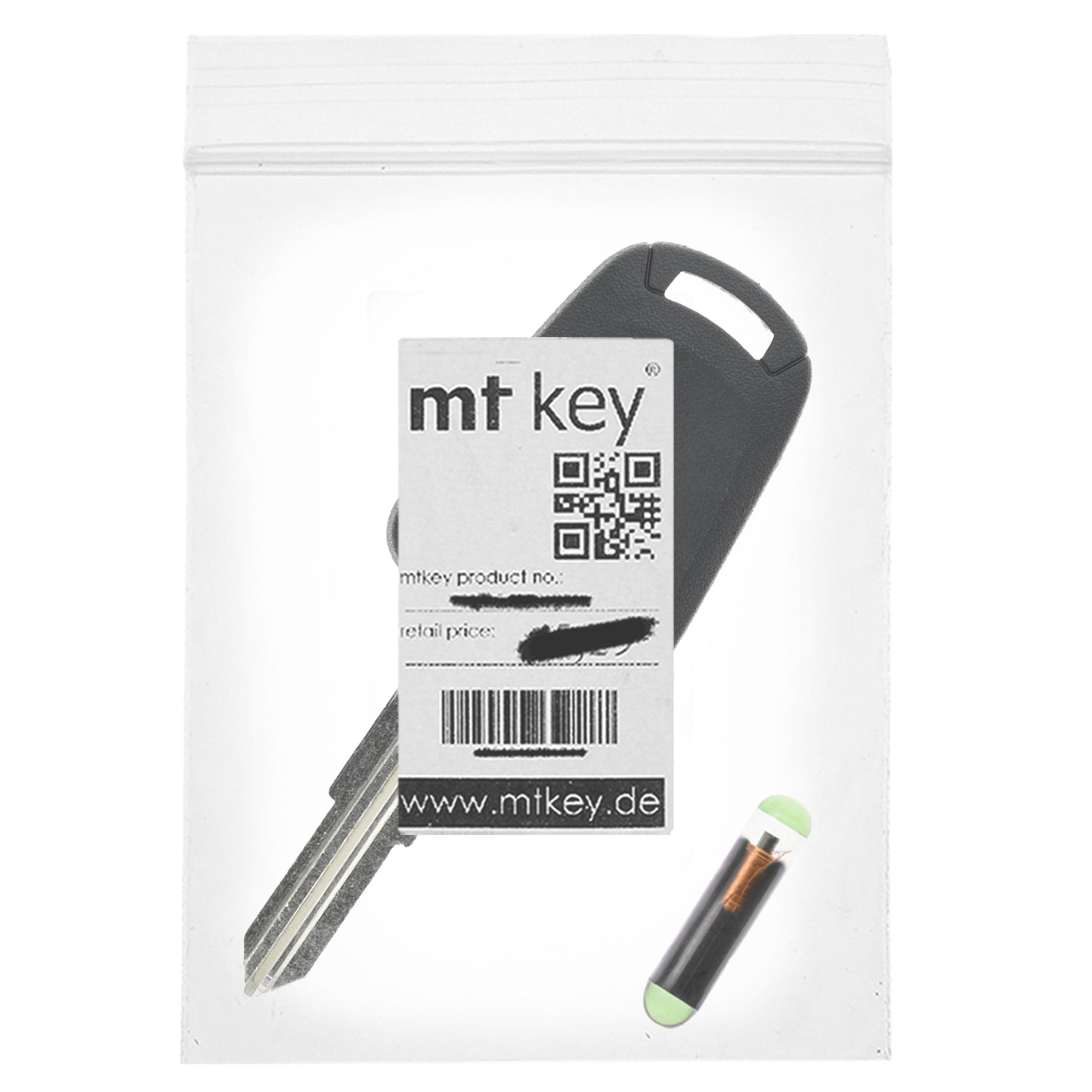 MT-KEY Auto Zünd Schlüssel Rohling DWO4R + ID13 Transponder Wegfahrsperre kompatibel mit Chevrolet Epica 04-07 Leganza (Usa) 01-04 Leganza 97-00 Chevrolet Usa Epica 04-07 Daewoo Leganza 97-00