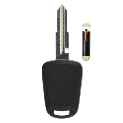 MT-KEY Auto Zünd Schlüssel Rohling DWO4R + ID13 Transponder Wegfahrsperre kompatibel mit Chevrolet Epica 04-07 Leganza (Usa) 01-04 Leganza 97-00 Chevrolet Usa Epica 04-07 Daewoo Leganza 97-00