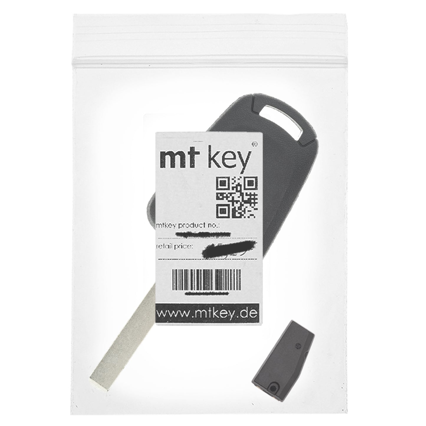 MT-KEY Auto Zünd Schlüssel Rohling GM45 + ID46 Transponder Wegfahrsperre kompatibel mit Pontiac G8 08-09