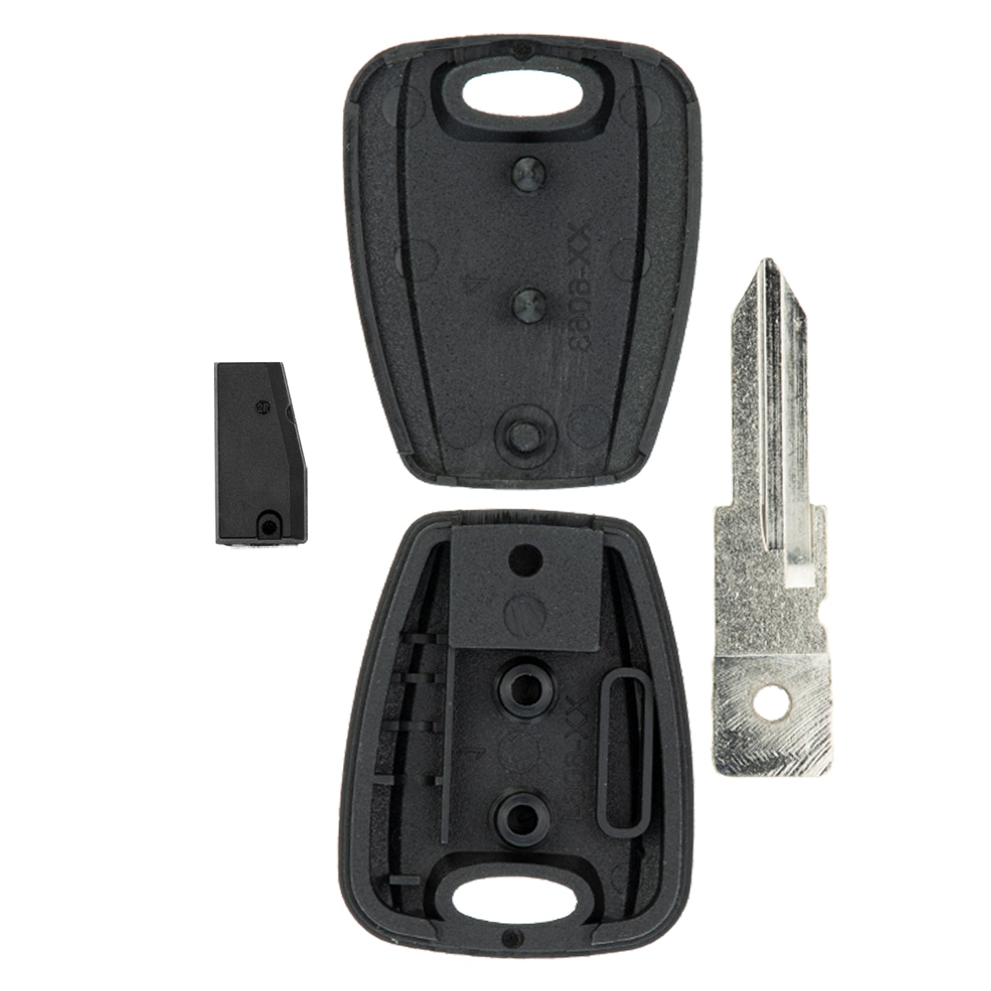 MT-KEY Auto Zünd Schlüssel Rohling GT16 + ID33 Transponder Wegfahrsperre kompatibel mit Alfa Romeo 164 95-98 164 Plus 95-98