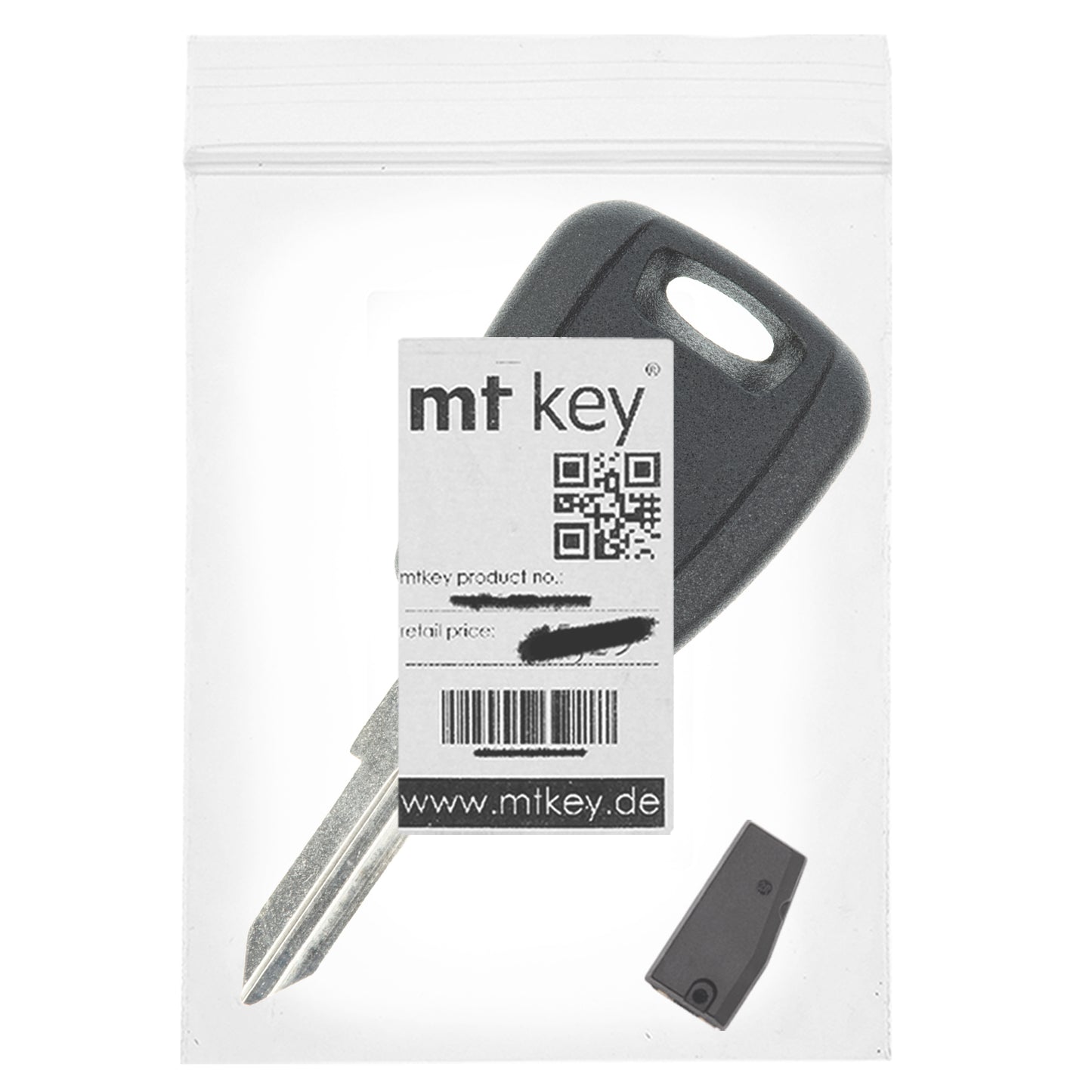 MT-KEY Auto Zünd Schlüssel Rohling GT16 + ID33 Transponder Wegfahrsperre kompatibel mit Alfa Romeo 164 95-98 164 Plus 95-98