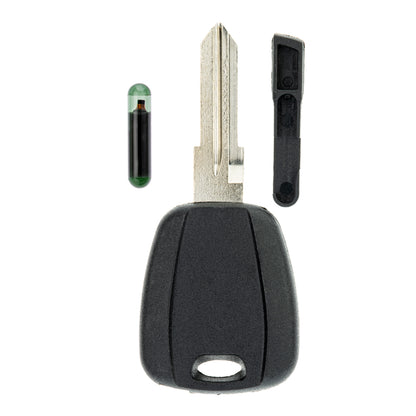 MT-KEY Roller Zünd Schlüssel Rohling Schwarz GT15R + ID11 Transponder kompatibel mit Piaggio Beverly Carnaby Ab 09 Fly 09-12 Hexagon 98-03 Liberty Ab 03 Skipper 00-02 Vespa Ab 96 X7 07-09 X8 X9 98-07