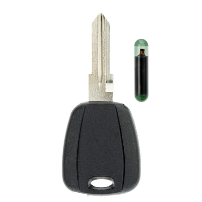 MT-KEY Roller Zünd Schlüssel Rohling Schwarz GT15R + ID11 Transponder kompatibel mit Piaggio Beverly Carnaby Ab 09 Fly 09-12 Hexagon 98-03 Liberty Ab 03 Skipper 00-02 Vespa Ab 96 X7 07-09 X8 X9 98-07