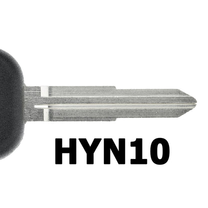 MT-KEY Auto Zünd Schlüssel Rohling HYN10 + ID4C T4 Keramik Transponder kompatibel mit Hyundai Accent X3 96-99 Amica 99-03 Atos I 97-00 Atos Prime 99-01 Excel 96-99 Pony 95-99 Verna 96-99