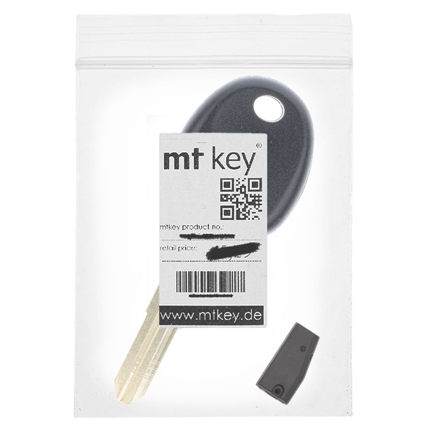 MT-KEY Auto Zünd Schlüssel Rohling HYN7 + ID4C T4 Keramik Transponder Wegfahrsperre kompatibel mit Hyundai Sonata Y3 96-98 Sonica 96-98