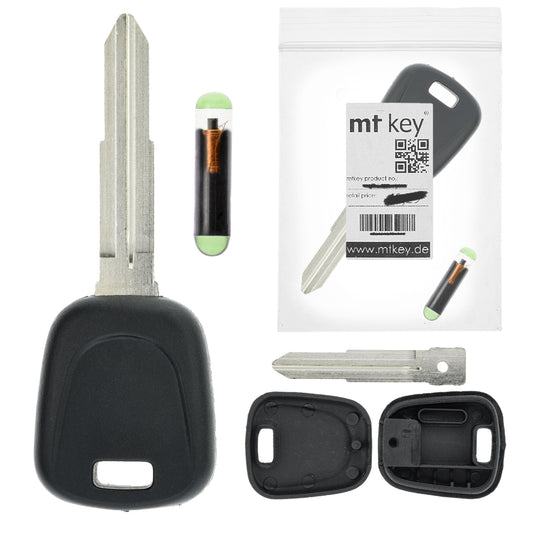 MT-KEY Auto Zünd Schlüssel Rohling ISU5 + ID48 Transponder Wegfahrsperre kompatibel mit Isuzu Aska 98-02 D-Max 02-06 I-280 I-290 I-350 I-370 Kb240 Kb300 Alle Baujahre
