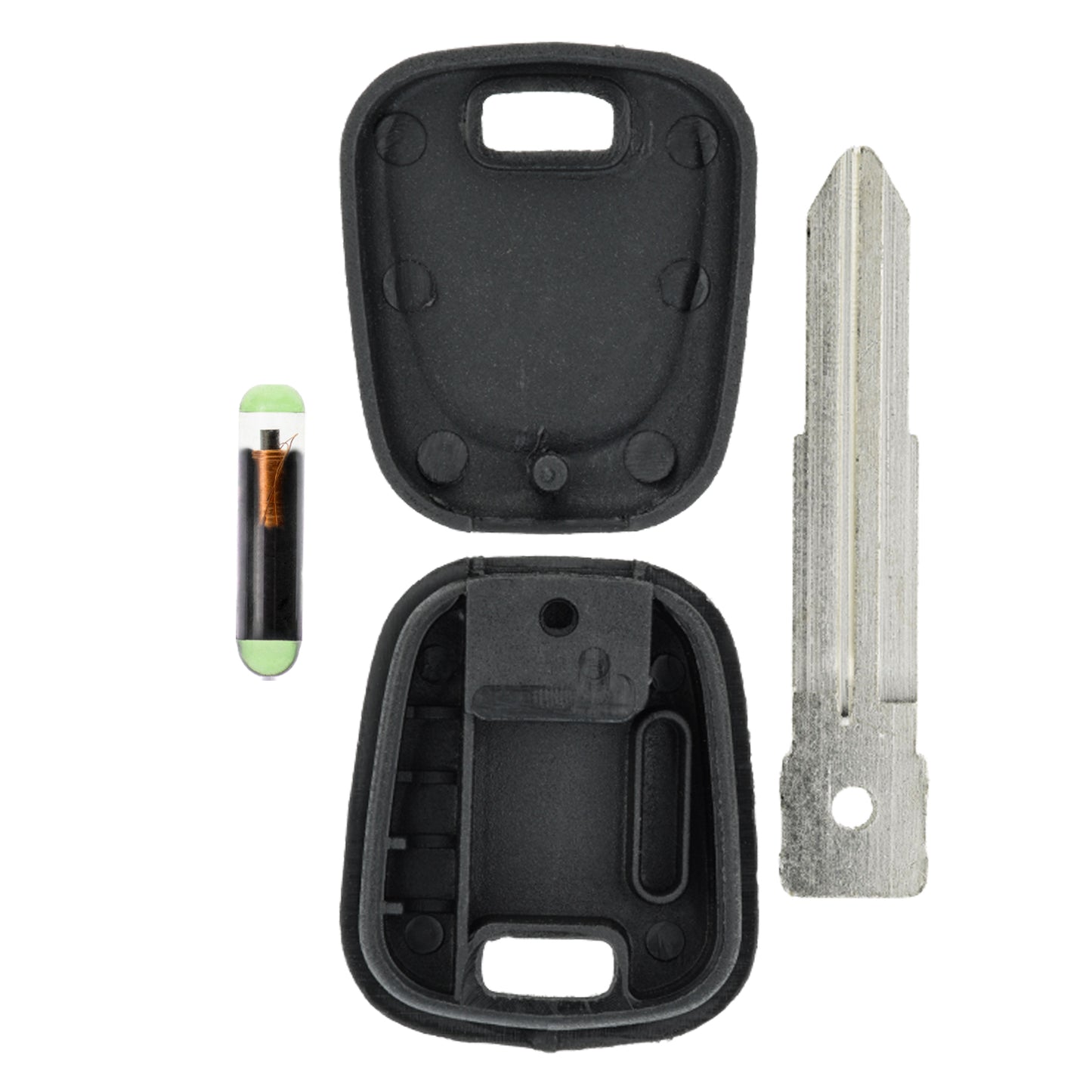 MT-KEY Auto Zünd Schlüssel Rohling ISU5 + ID48 Transponder Wegfahrsperre kompatibel mit Isuzu Aska 98-02 D-Max 02-06 I-280 I-290 I-350 I-370 Kb240 Kb300 Alle Baujahre