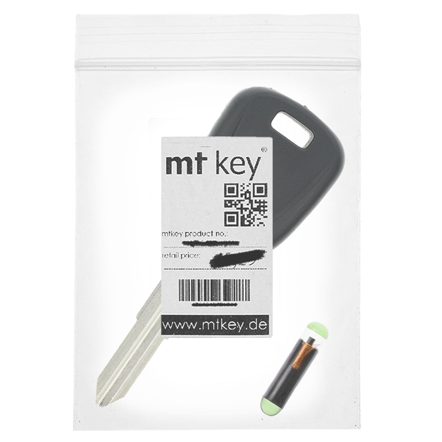 MT-KEY Auto Zünd Schlüssel Rohling ISU5 + ID48 Transponder Wegfahrsperre kompatibel mit Isuzu Aska 98-02 D-Max 02-06 I-280 I-290 I-350 I-370 Kb240 Kb300 Alle Baujahre