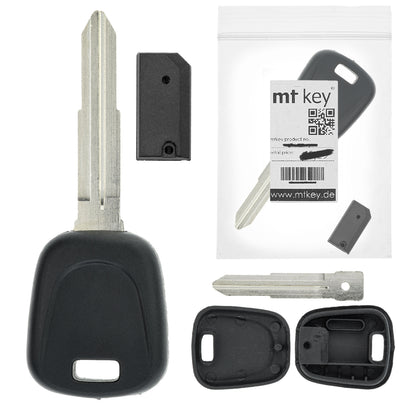 MT-KEY Auto Zünd Schlüssel Rohling ISU5 + ID64 Transponder Wegfahrsperre kompatibel mit Isuzu Fargo II 98-01