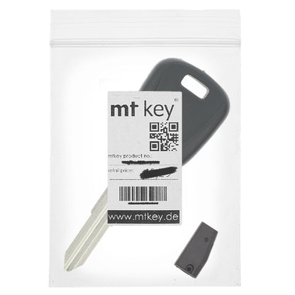 MT-KEY LKW Zünd Schlüssel Rohling ISU5 + ID46 Transponder kompatibel mit Isuzu Elf FFR 500 600 700 FRD 500 FSD 700 850 FSR 700 850 FSS 550 FTR 900 Fts 800 Fvb Fvl 1400 Fvm 1400 Fvr 1000 Fvy 1400 Fvz