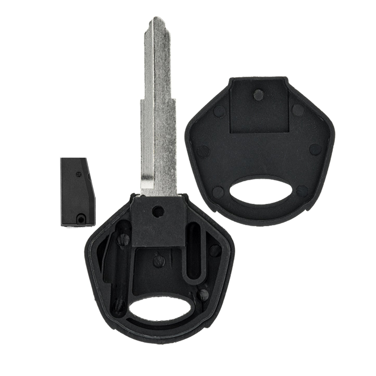 MT-KEY Motorrad Zünd Schlüssel Rohling KW16 + ID62 Transponder kompatibel mit Kawasaki Er-6F Er-6N GTR1400 Jet Ski Ultra Ninja 250R 500R 600 650R Zx-10R Zx-12R ZX-6R ZZR-R1400 Versys 1000 650 Z750