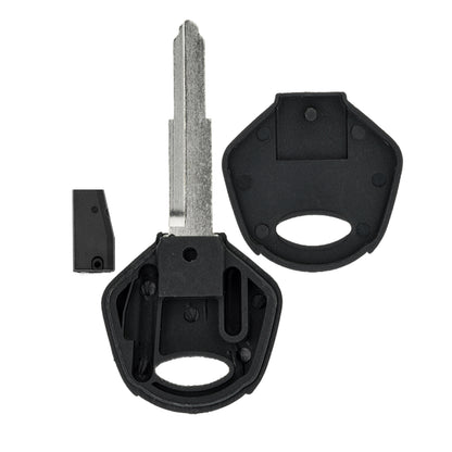 MT-KEY Motorrad Zünd Schlüssel Rohling KW16 + ID62 Transponder kompatibel mit Kawasaki Er-6F Er-6N GTR1400 Jet Ski Ultra Ninja 250R 500R 600 650R Zx-10R Zx-12R ZX-6R ZZR-R1400 Versys 1000 650 Z750