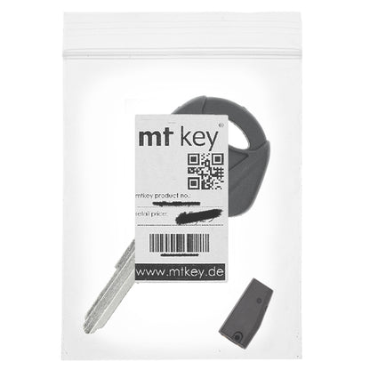 MT-KEY Motorrad Zünd Schlüssel Rohling KW16 + ID62 Transponder kompatibel mit Kawasaki Er-6F Er-6N GTR1400 Jet Ski Ultra Ninja 250R 500R 600 650R Zx-10R Zx-12R ZX-6R ZZR-R1400 Versys 1000 650 Z750