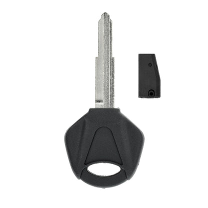 MT-KEY Motorrad Zünd Schlüssel Rohling KW16 + ID62 Transponder kompatibel mit Kawasaki Er-6F Er-6N GTR1400 Jet Ski Ultra Ninja 250R 500R 600 650R Zx-10R Zx-12R ZX-6R ZZR-R1400 Versys 1000 650 Z750