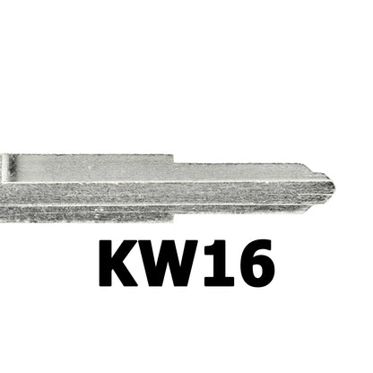 MT-KEY Motorrad Zünd Schlüssel Rohling KW16 + ID62 Transponder kompatibel mit Kawasaki Er-6F Er-6N GTR1400 Jet Ski Ultra Ninja 250R 500R 600 650R Zx-10R Zx-12R ZX-6R ZZR-R1400 Versys 1000 650 Z750