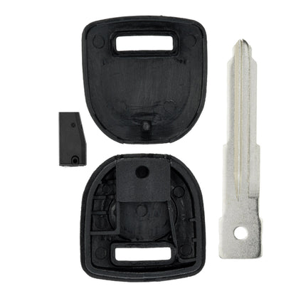 MT-KEY Auto Zünd Schlüssel Rohling MAZ13 + ID12 Transponder Wegfahrsperre kompatibel mit Ford Probe Ab 96 Mazda Mx-3 Ec 95-98 Mx-5 Na 95-98
