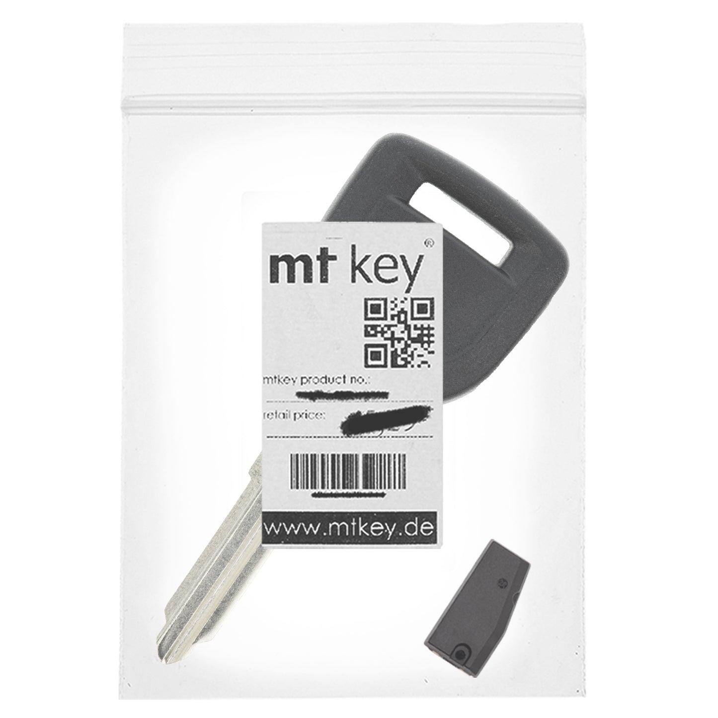 MT-KEY Auto Zünd Schlüssel Rohling MAZ13 + ID12 Transponder Wegfahrsperre kompatibel mit Ford Probe Ab 96 Mazda Mx-3 Ec 95-98 Mx-5 Na 95-98