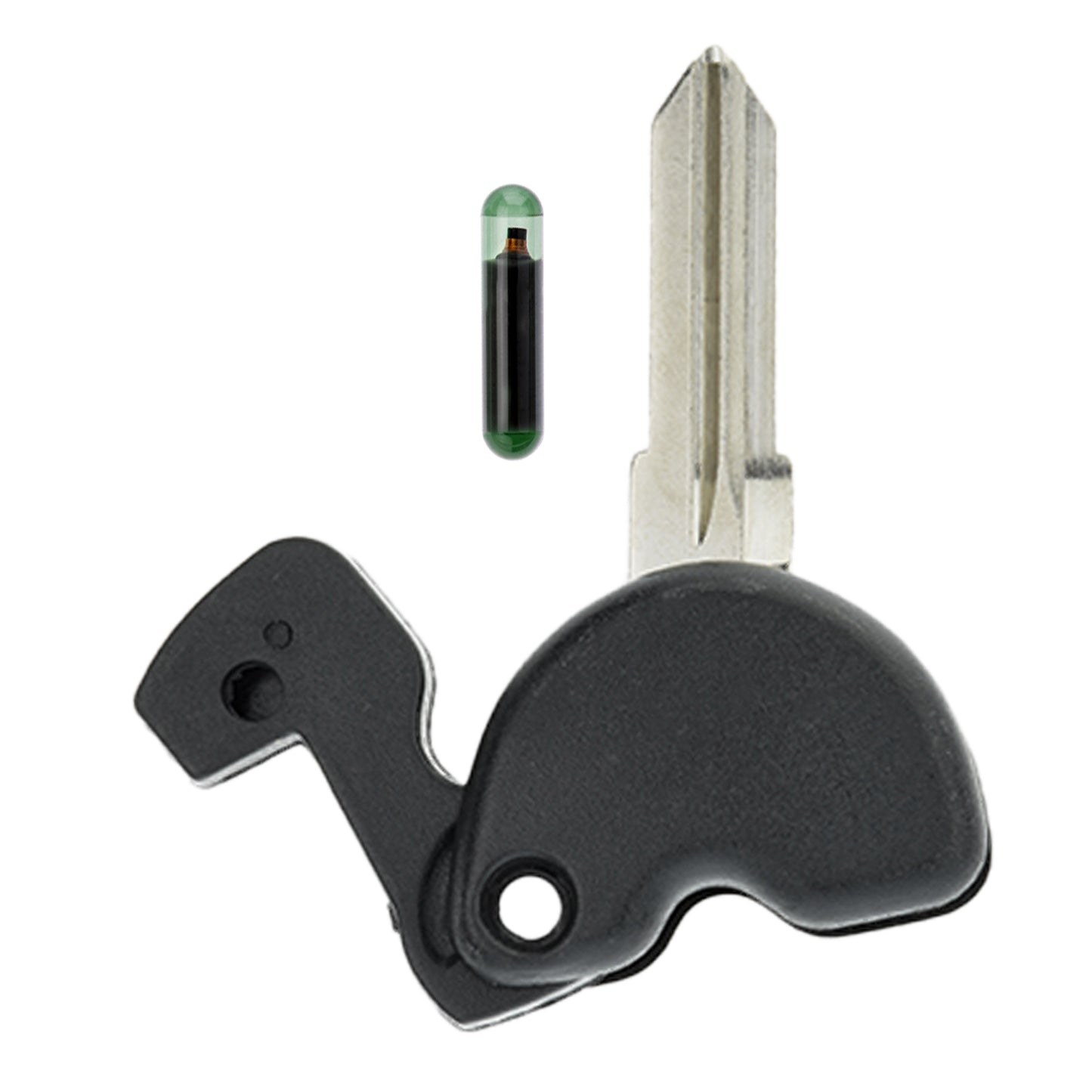 MT-KEY Roller Zünd Schlüssel Rohling Schwarz GT15R + ID11 Transponder kompatibel mit Piaggio Beverly 02-11 Carnaby Ab 09 Fly 09-12 Hexagon Liberty Ab 03 Skipper Vespa Ab 96 X7 07-09 X8 X9 98-07
