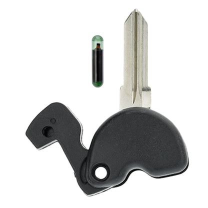 MT-KEY Roller Zünd Schlüssel Rohling Schwarz GT15R + ID11 Transponder kompatibel mit Piaggio Beverly 02-11 Carnaby Ab 09 Fly 09-12 Hexagon Liberty Ab 03 Skipper Vespa Ab 96 X7 07-09 X8 X9 98-07