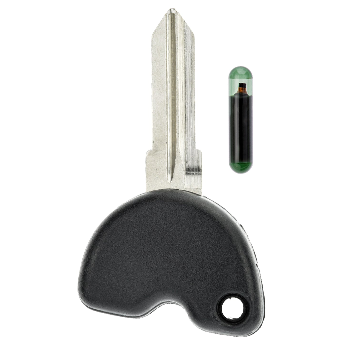 MT-KEY Roller Zünd Schlüssel Rohling Schwarz GT15R + ID11 Transponder kompatibel mit Piaggio Beverly 02-11 Carnaby Ab 09 Fly 09-12 Hexagon Liberty Ab 03 Skipper Vespa Ab 96 X7 07-09 X8 X9 98-07