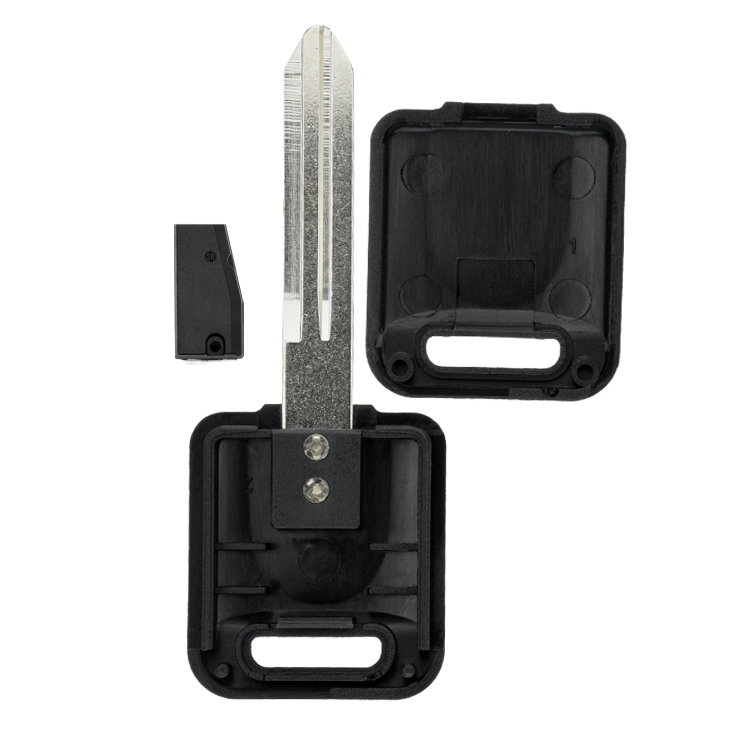 MT-KEY Auto Zünd Schlüssel Rohling NSN19 + ID62 Transponder Wegfahrsperre kompatibel mit Subaru B9 Tribeca 06-11 Baja 05-07 Forester III Sg 04-07 Impreza 04-10 Liberty Bl/Bp 04-10 Outback III 05-09