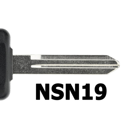 MT-KEY Auto Zünd Schlüssel Rohling NSN19 + ID62 Transponder Wegfahrsperre kompatibel mit Subaru B9 Tribeca 06-11 Baja 05-07 Forester III Sg 04-07 Impreza 04-10 Liberty Bl/Bp 04-10 Outback III 05-09