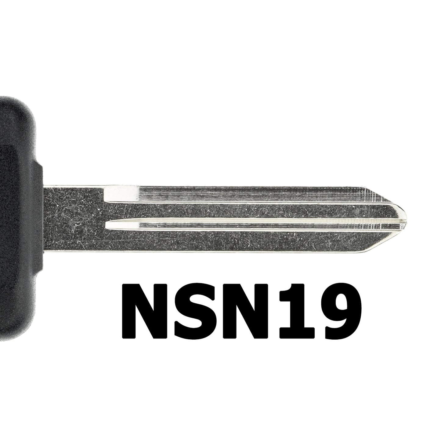 MT-KEY Auto Zünd Schlüssel Rohling NSN19 + ID46 Transponder Wegfahrsperre kompatibel mit Renault Maxity 07-14