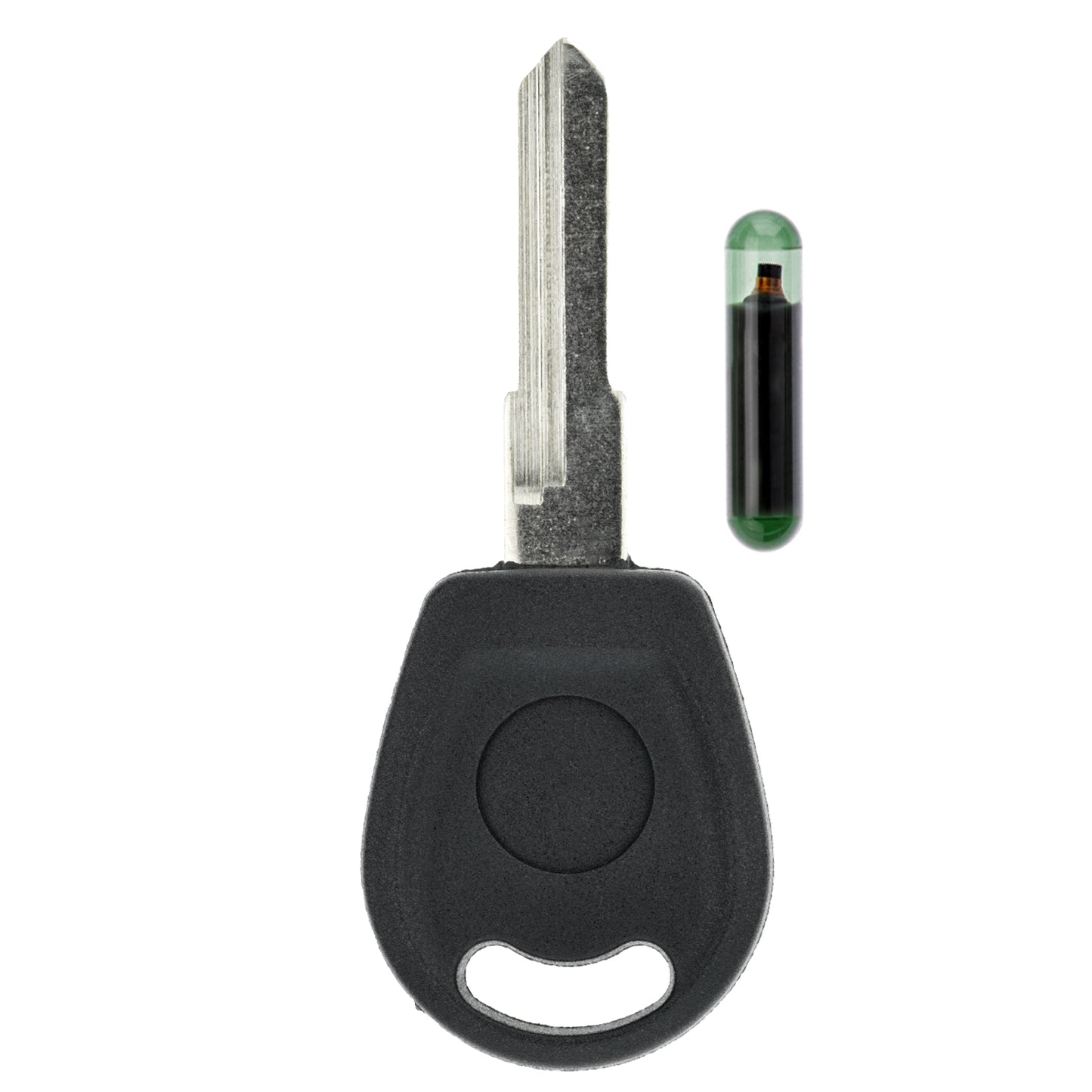 MT-KEY Auto Zünd Schlüssel Rohling HU49 + ID11 Transponder Wegfahrsperre kompatibel mit Seat Marbella 97-98