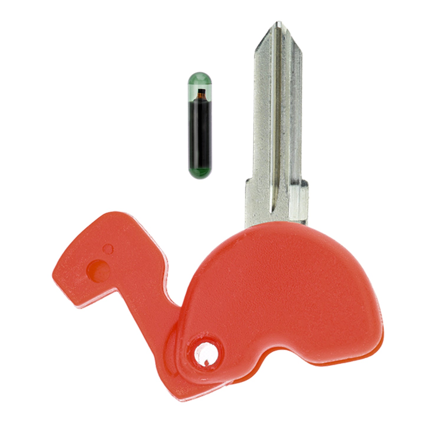MT-KEY Roller Zünd Schlüssel Rohling Rot GT15R + ID11 Transponder kompatibel mit Piaggio Beverly 02-11 Carnaby Fly 09-12 Hexagon 98-03 Liberty Ab 03 Skipper 00-02 Vespa Ab 96 X7 07-09 X8 X9 98-07