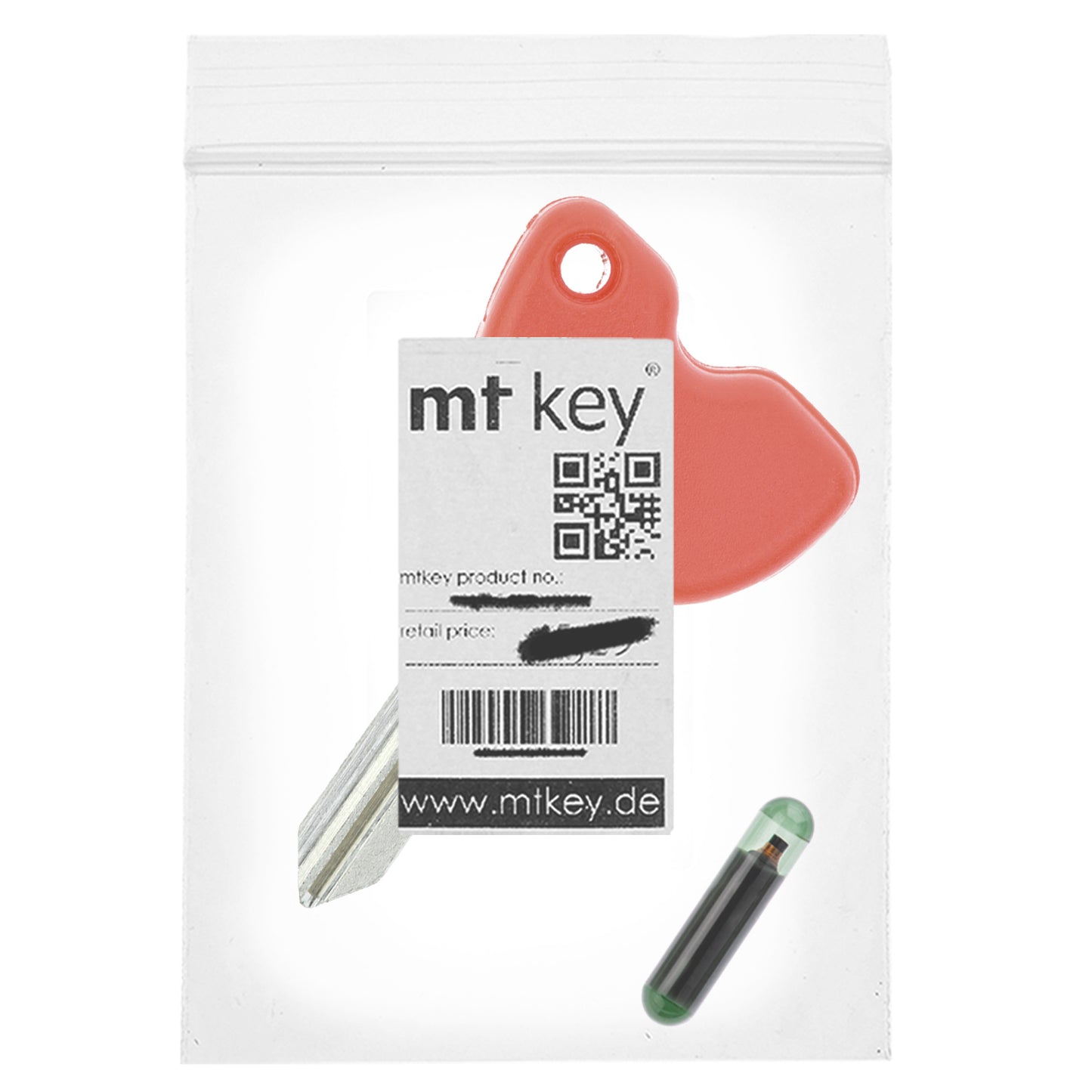MT-KEY Roller Zünd Schlüssel Rohling Rot GT15R + ID11 Transponder kompatibel mit Piaggio Beverly 02-11 Carnaby Fly 09-12 Hexagon 98-03 Liberty Ab 03 Skipper 00-02 Vespa Ab 96 X7 07-09 X8 X9 98-07