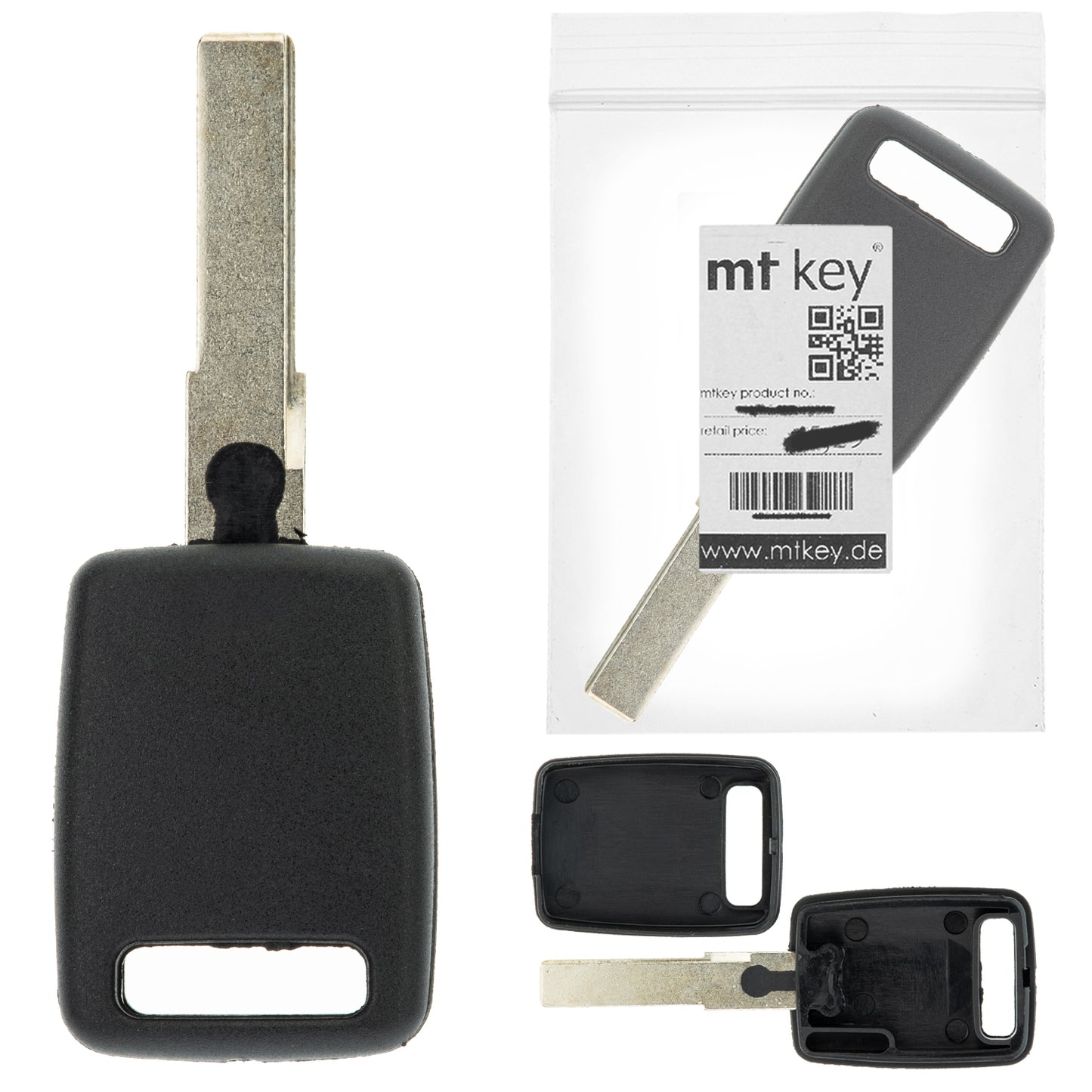 MT KEY Auto Ersatz Schlüssel HU66 kompatibel mit AUDI A4 S4 B5 8D B6 8E 97-04 A6 S6 RS6 C6 4F CABRIO COUPE BJ 96-97 A8 S8 D3 4E 05-10 TT 8N A2 A3 S3 8L A6 S6 C5 Q7 4L
