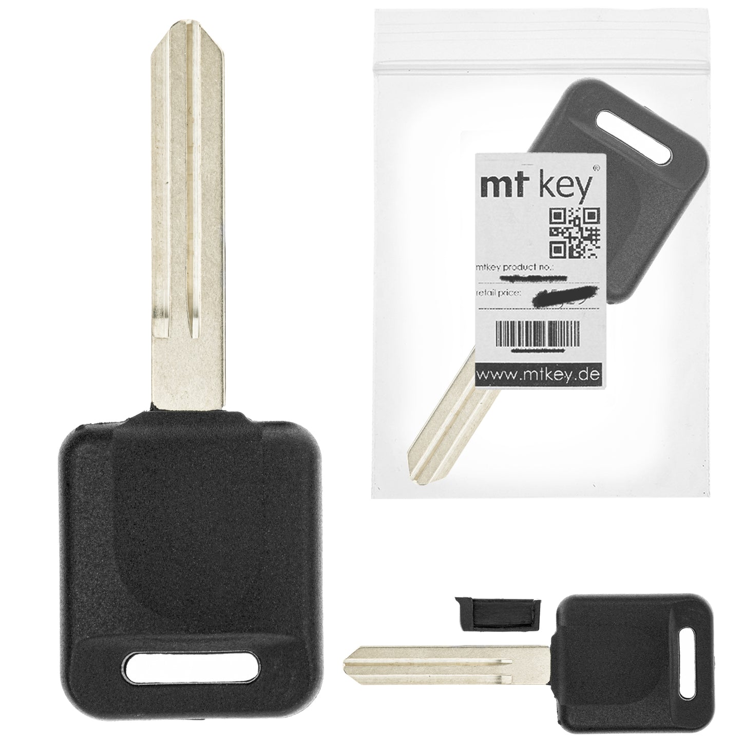 MT KEY Auto Ersatz Schlüssel kompatibel mit NISSAN NX ALMERA TERRANO II PICK-UP NP300 MICRA II III IV NOTE I PATHFINDER III ALMERA I II NAVARA II III PATROL VI PRIMERA II III