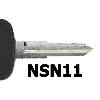 MT KEY Auto Ersatz Schlüssel Rohling NSN11 kompatibel mit SUBARU LEGACY II BD OUTBACK I IMPREZA NISSAN MAXIMA A32 PRIMERA II MICRA II TERRANO II CABSTAR F23 NISSAN MICRA K11 TERRANO R20 MAXIMA A33