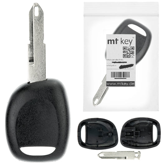 Auto Schlüssel Rohling NE73 kompatibel mit PEUGEOT 206 CC CABRIO 106 S2 306 RENAULT CLIO II THALIA TRAFIC II SAFRANE SCENIC I MEGANE I LAGUNA I MASTER II ESPACE III NISSAN PRIMASTAR OPEL VIVARO A