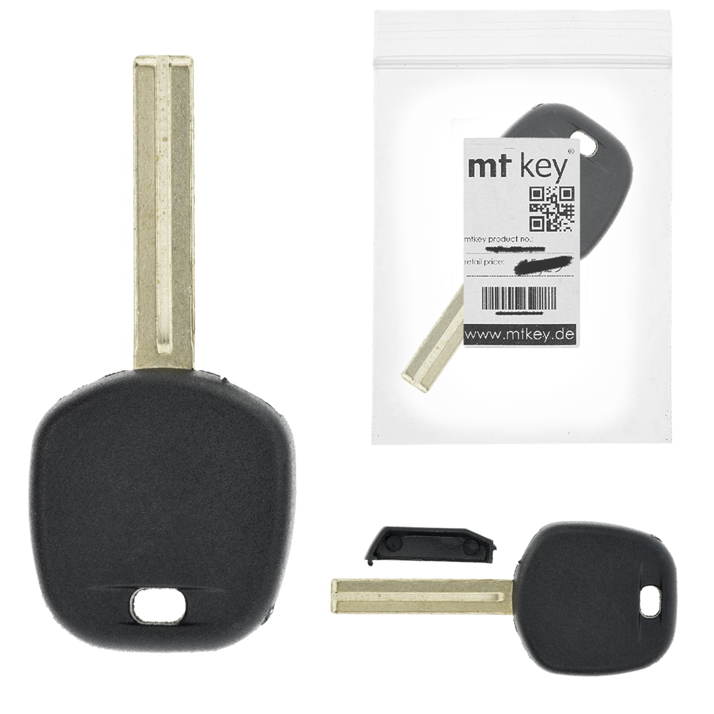 MT KEY Auto Ersatz Schlüssel Rohling TOY48 kompatibel mit LEXUS LC 500 H LS 500H IS-F LS 600H LX 470 RX 450H RC 300 RC 200T RC 350 RX 300 NX 300H RX350 TOYOTA HIGHLANDER LAND CRUISER 100 LS 200 RX300