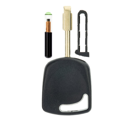 MT-KEY Auto Zünd Schlüssel Rohling FO21 + ID4C Glas Transponder kompatibel mit Ford Cougar 97-02 Escort 95-00 Fiesta IV 95-02 KA RBT 96-02 Mondeo 95-01 Puma 98-02 Transit 95-00 Fusion 98-02