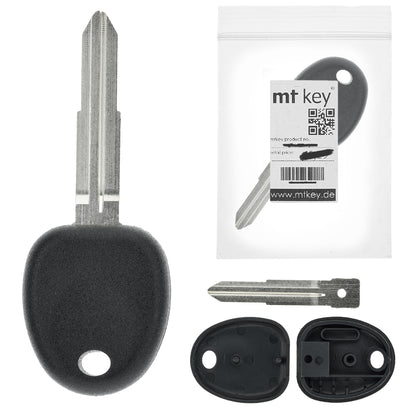 MT KEY Autoschlüssel Ersatzschlüssel Rohling HYN10 kompatibel mit HYUNDAI ATOS I PRIME VERNA PONY