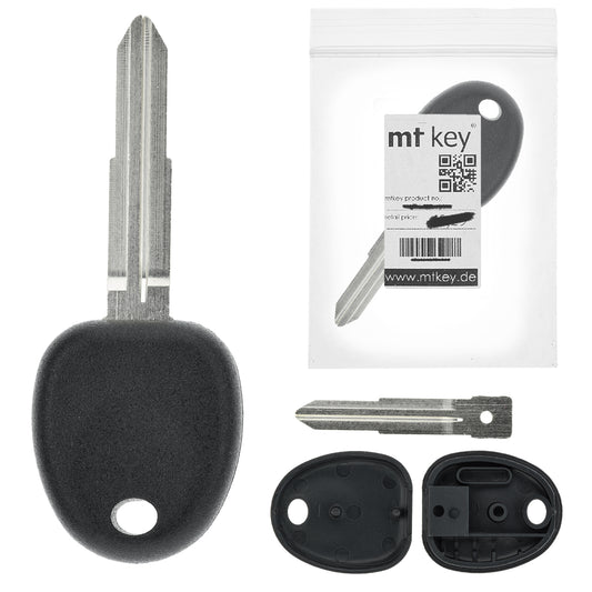 MT KEY Autoschlüssel Ersatzschlüssel Rohling HYN10 kompatibel mit HYUNDAI ATOS I PRIME VERNA PONY