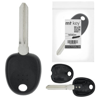 MT KEY Autoschlüssel Ersatzschlüssel Rohling HYN15 kompatibel mit KIA RIO II JB BJ 2005-2011