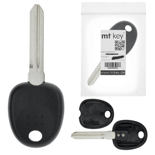 MT KEY Autoschlüssel Ersatzschlüssel Rohling HYN15 kompatibel mit KIA RIO II JB BJ 2005-2011