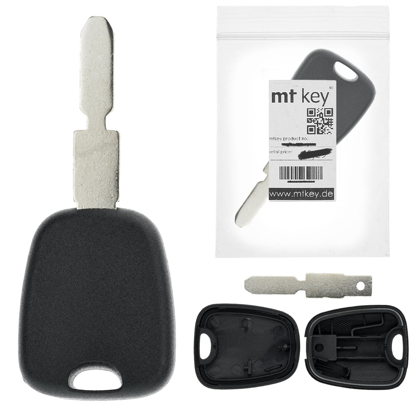 MT KEY Auto Ersatz Schlüssel NE78 kompatibel mit PEUGEOT 406 LIMOUSINE BREAK COUPE 607 2001-2010