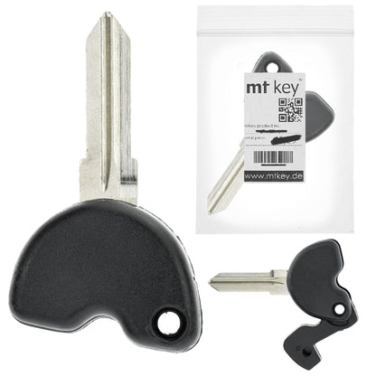 MT KEY Ersatz Schlüssel Rohling GT15R kompatibel mit PIAGGIO BEVERLY FLY LIBERTY AB 03