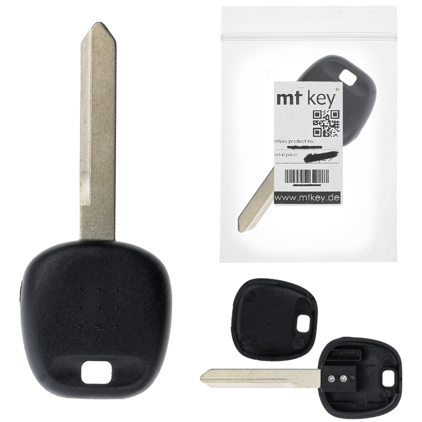 MT KEY Auto Schlüssel TOY47 kompatibel mit TOYOTA AVENSIS I II COROLLA E12 YARIS XP10 AURIS I E150