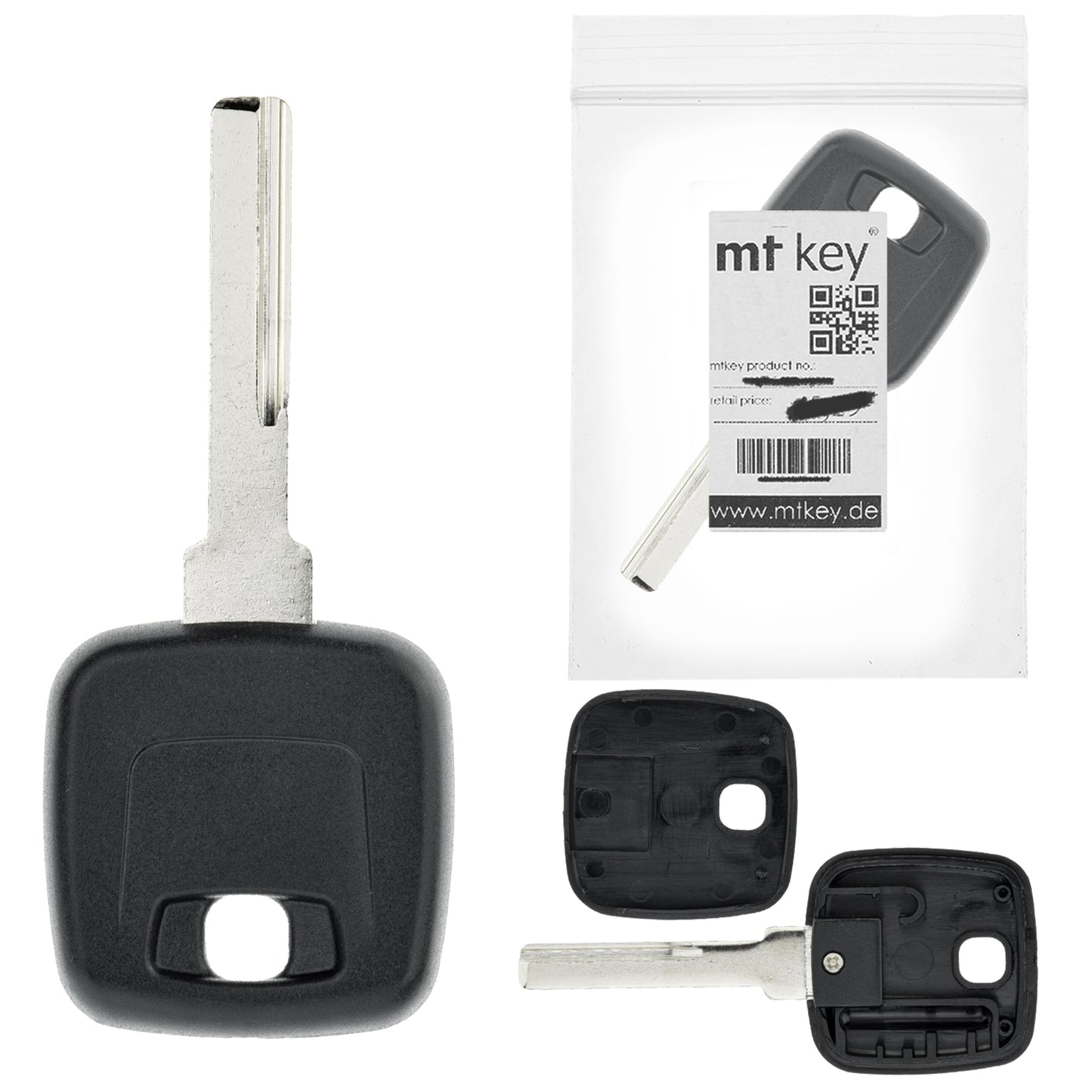 MT KEY Auto Ersatz Schlüssel HU56 kompatibel mit MITSUBISHI CARISMA I DA1A 95-1999 COLT VI Z30 2004-2012 SMART FORFOUR I W454 BJ 2004-2006 VOLVO V40 S40 1995-1999