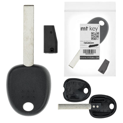 MT-KEY Auto Zünd Schlüssel Rohling HU134 + ID46 Transponder Wegfahrsperre kompatibel mit Kia Venga 09-14