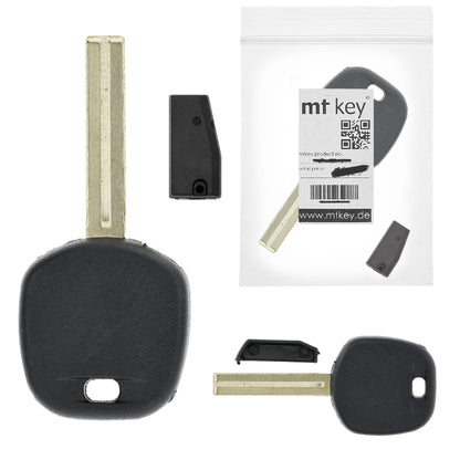 MT-KEY Auto Zünd Schlüssel Rohling TOY48 + ID4C T4 Keramik Transponder Wegfahrsperre kompatibel mit Lexus Ls 400 97-03 Lx 470 99-02