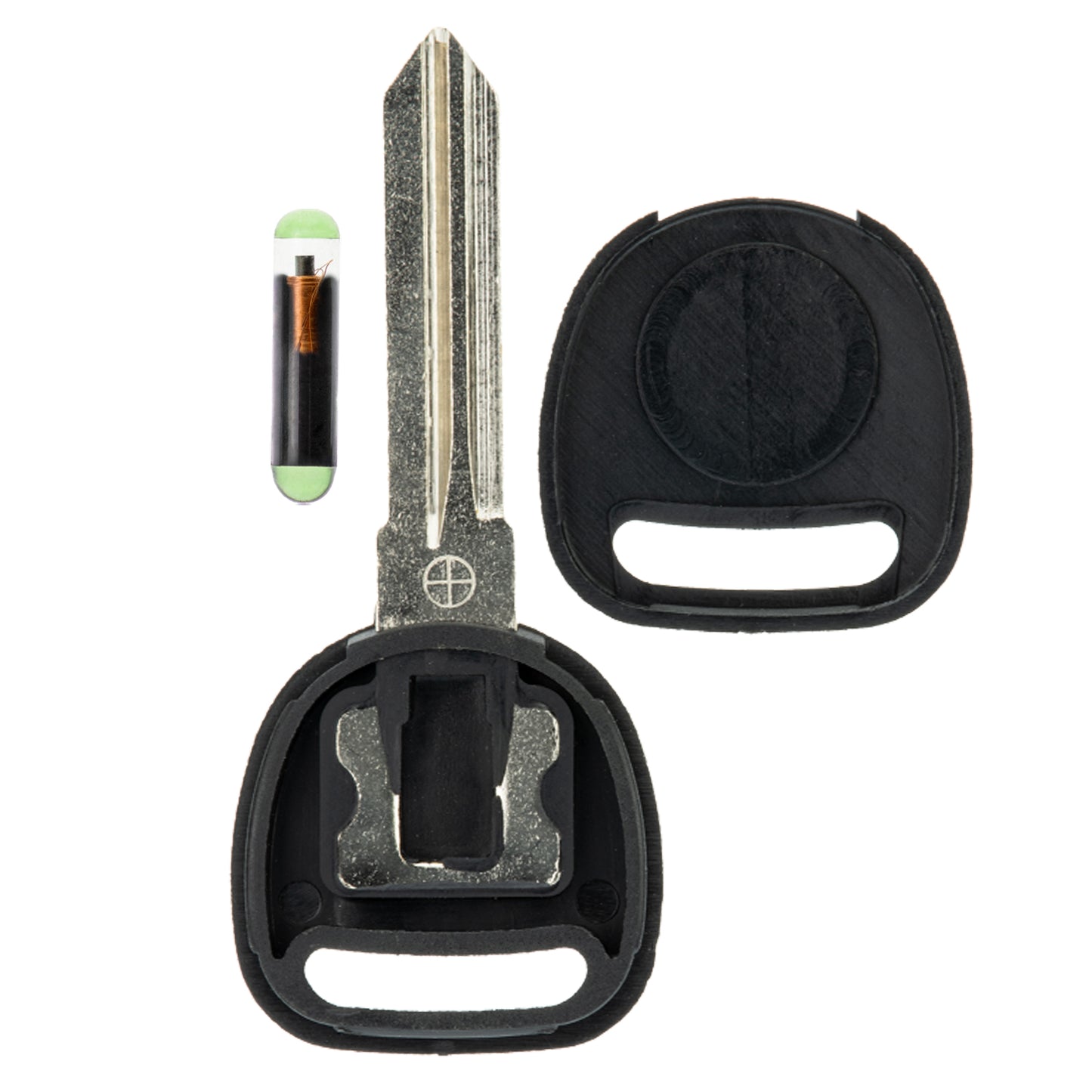 MT-KEY Auto Zünd Schlüssel Rohling B111 + ID48 Transponder Wegfahrsperre kompatibel mit Gmc Canyon 08-12 Hummer H3 Ab 08