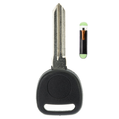 MT-KEY Auto Zünd Schlüssel Rohling B111 + ID48 Transponder Wegfahrsperre kompatibel mit Gmc Canyon 08-12 Hummer H3 Ab 08