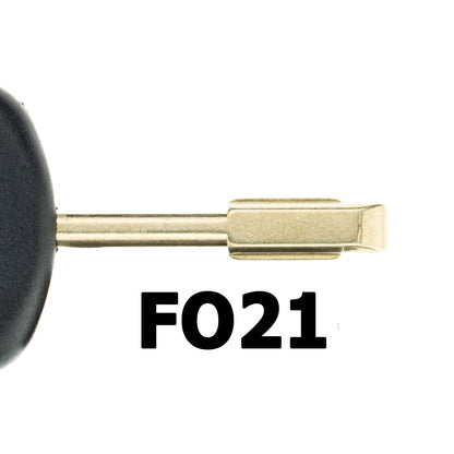 Auto Zünd Schlüssel Rohling FO21 + ID60 80 Bit T7 Glas Transponder kompatibel mit Ford Connect I Focus I KA RBT 02-08 Mondeo III Transit Tourneo Connect 02-08 Transit MK6 Jaguar S-Type XJ X350 X-Type